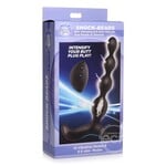 XR Brands Zeus Electrosex Zeus Shock Beads 80X Vibrating & E-Stim Rechargeable Silicone Anal Beads with Remote Control