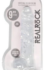 Shots RealRock 9 Inch Realistic Dildo With Balls - Clear