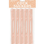 Cock Suckers Cock Suckers Pecker Straws - Vanilla Lovers Pack of 10