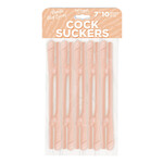 Cock Suckers Cock Suckers Pecker Straws - Vanilla Lovers Pack of 10
