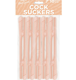 Cock Suckers Cock Suckers Pecker Straws - Vanilla Lovers Pack of 10