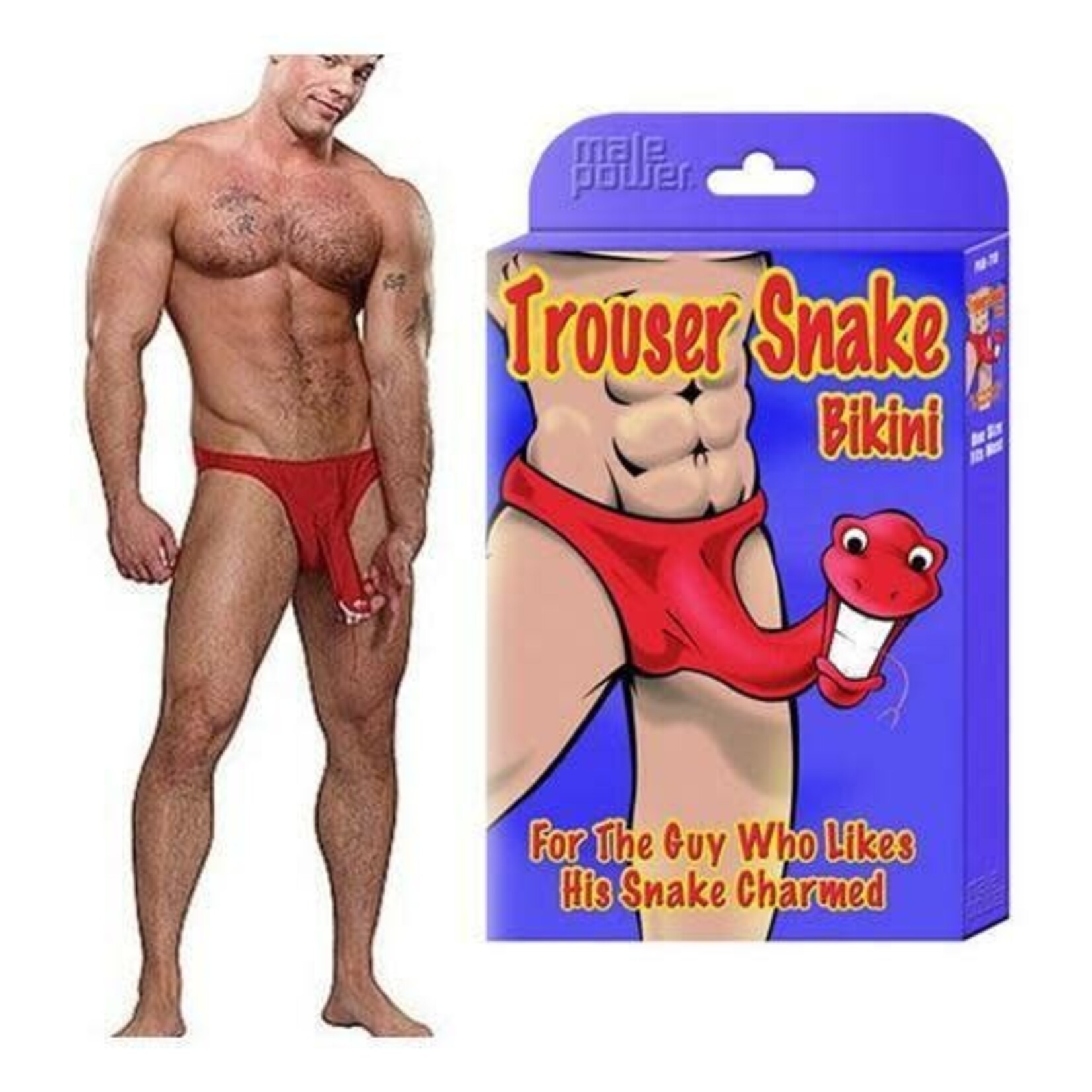 Male Power Trouser Snake - One Size - Red