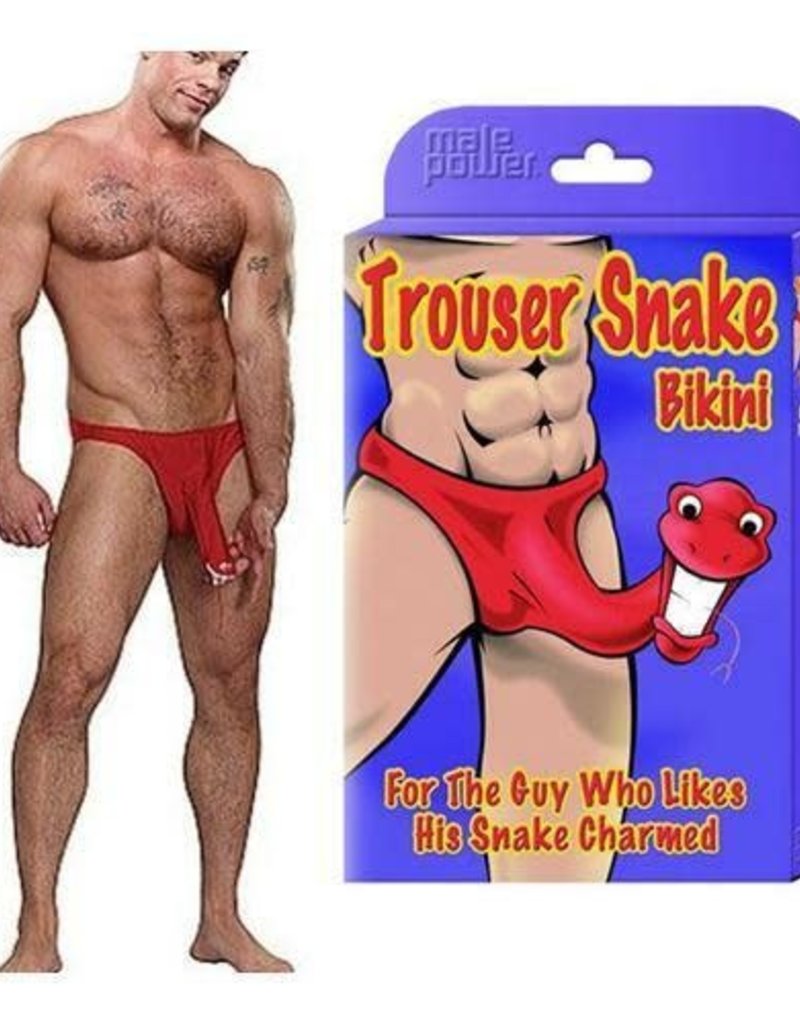 Male Power Trouser Snake - One Size - Red
