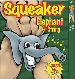 Male Power Squeaker Elephant G-String - One Size