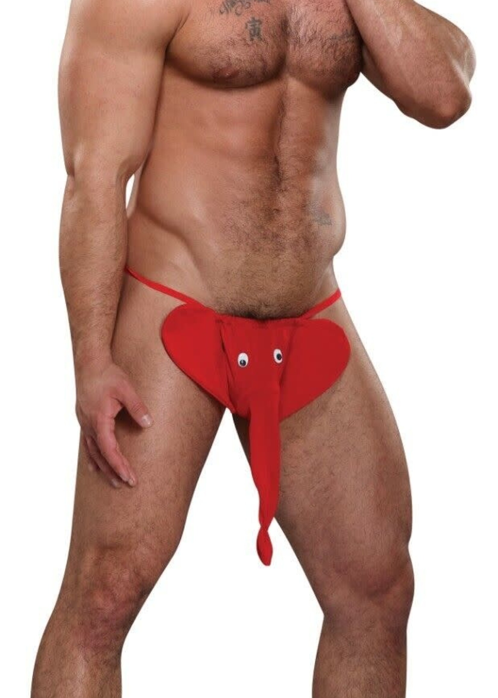 Male Power Squeaker Elephant G-String - One Size
