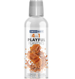 Swiss Navy 4-in-1 Playful Flavors Salted Caramel Delight 4oz