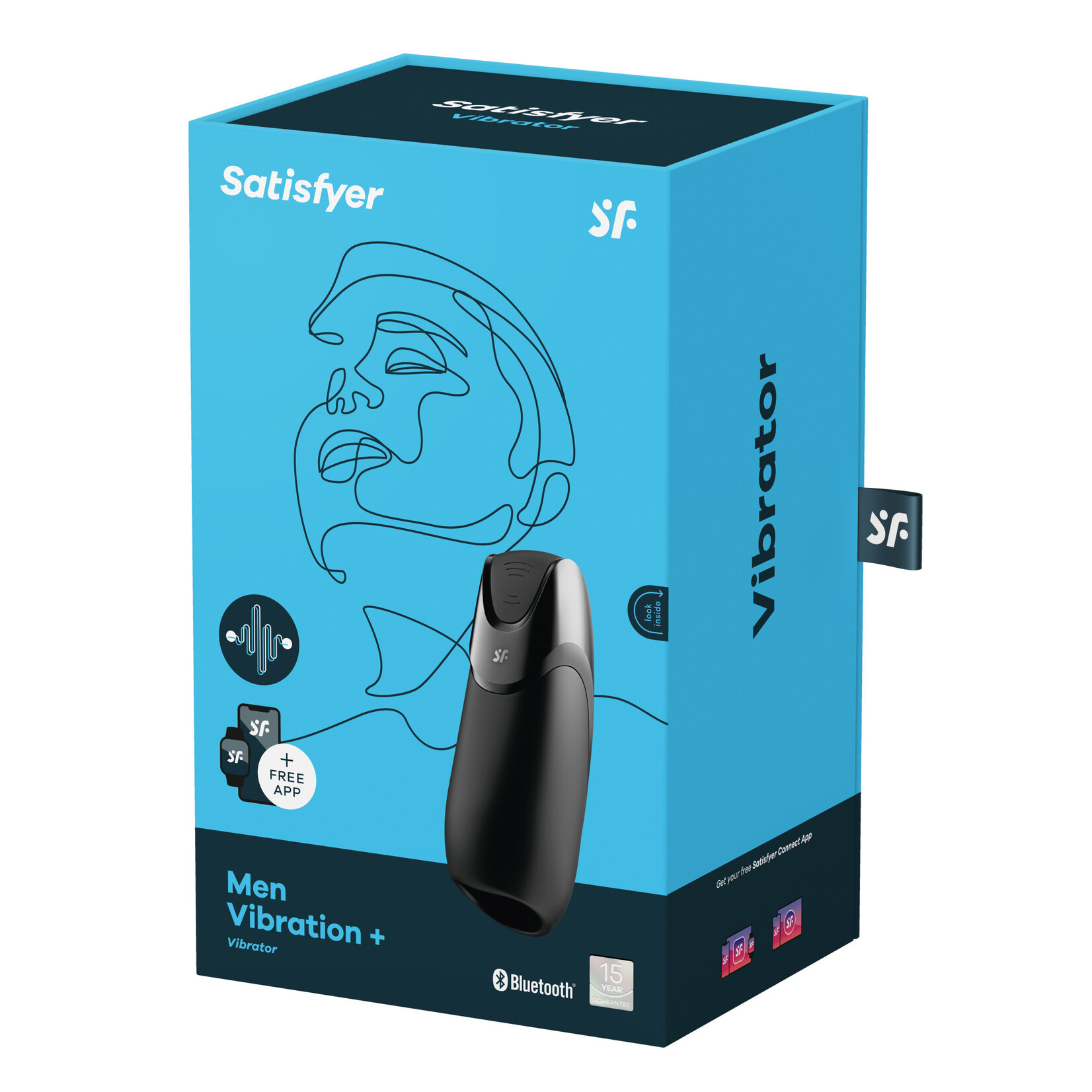 Satisfyer Men Vibration Plus Vibrator - Black