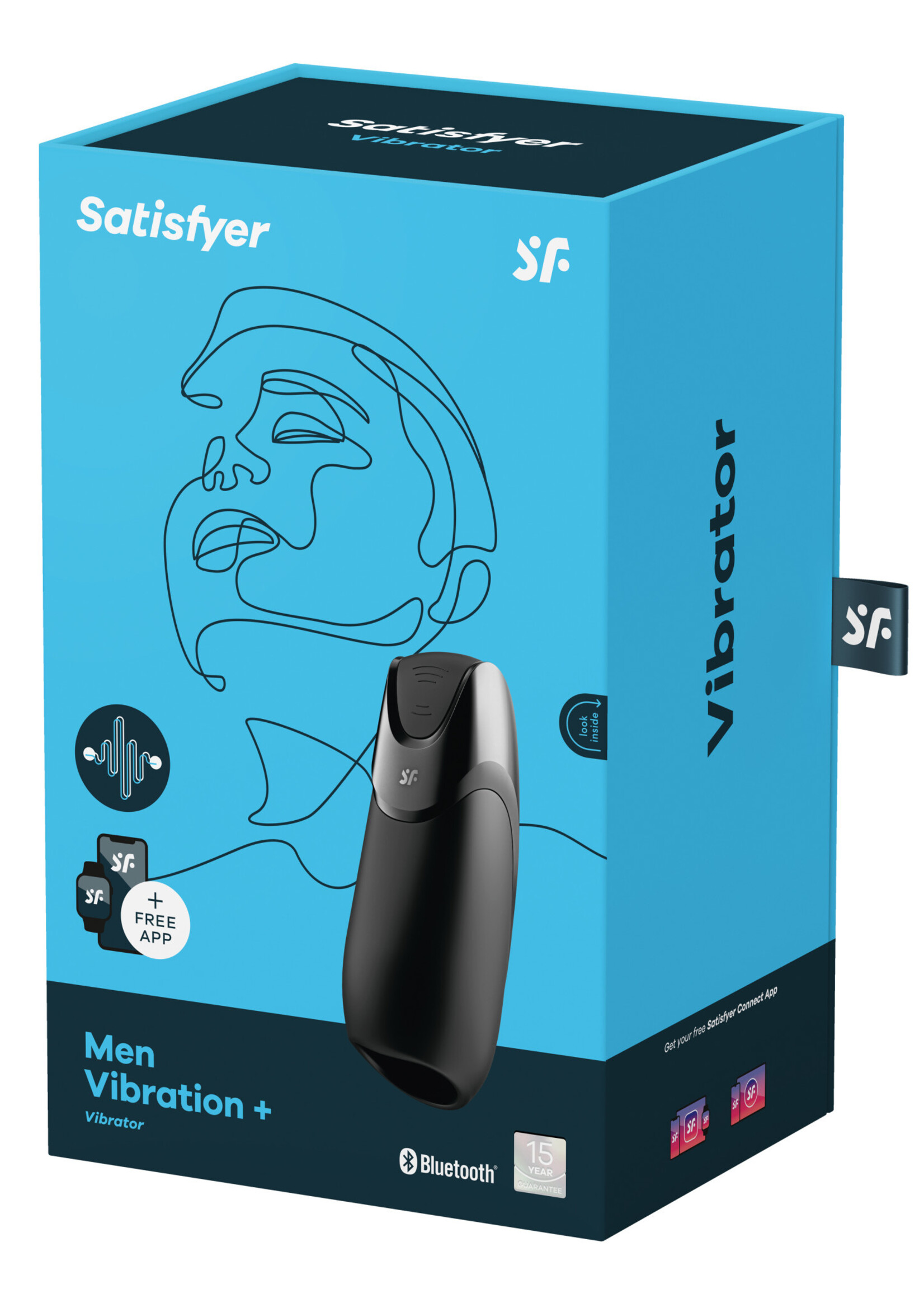 Satisfyer Men Vibration Plus Vibrator - Black