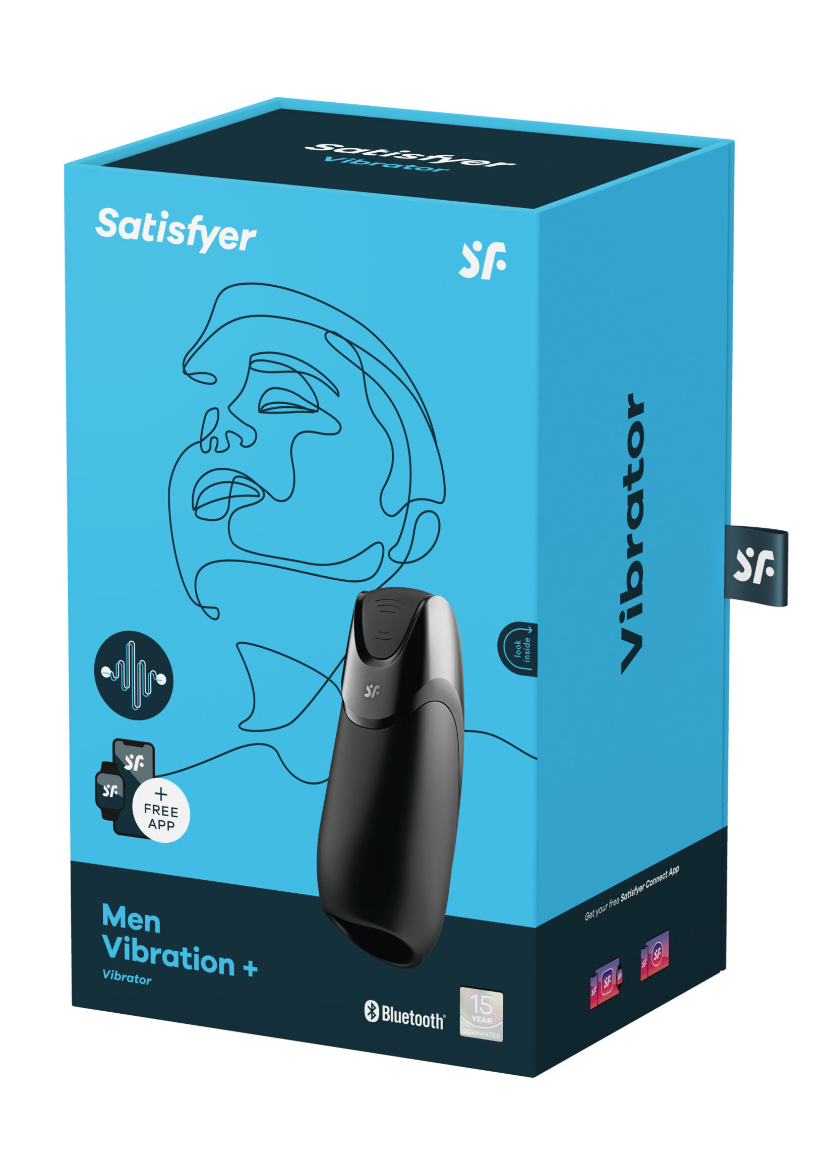 Satisfyer Men Vibration Plus Vibrator - Black