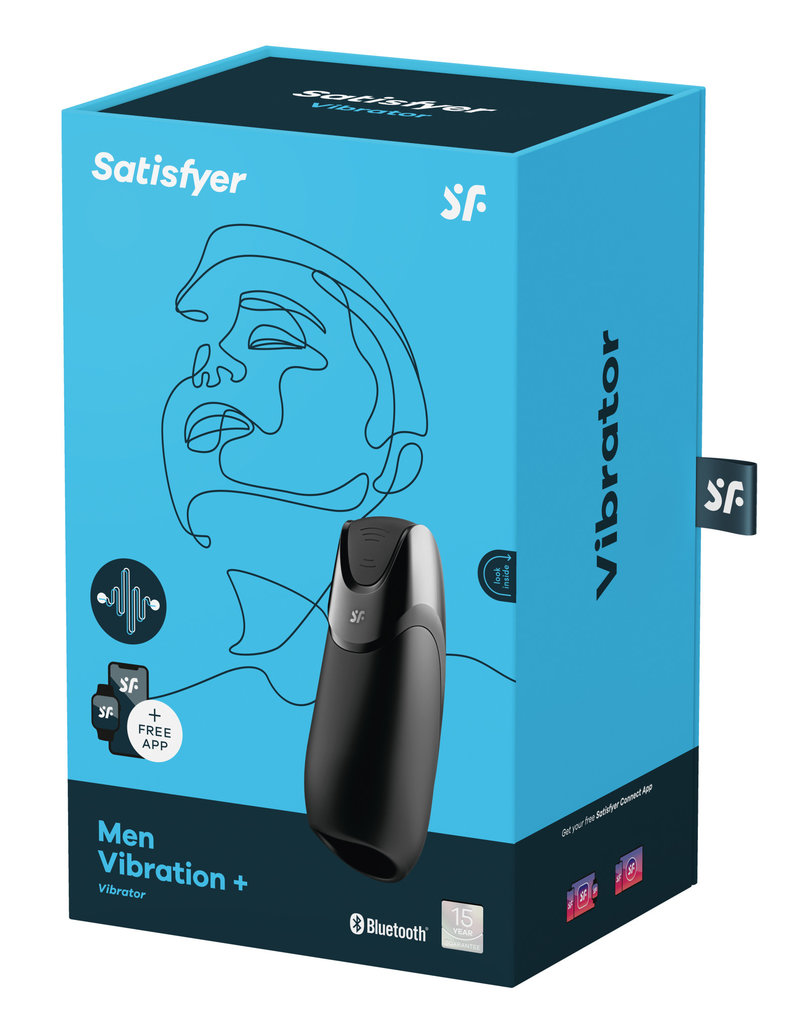 Satisfyer Men Vibration Plus Vibrator - Black