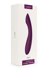 Svakom Svakom Amy 2 Rechargeable Silicone Vibrator - Violet