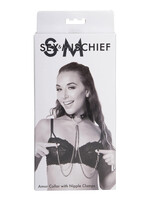 Sportsheets Amor Collar With Nipple Clamps - Black
