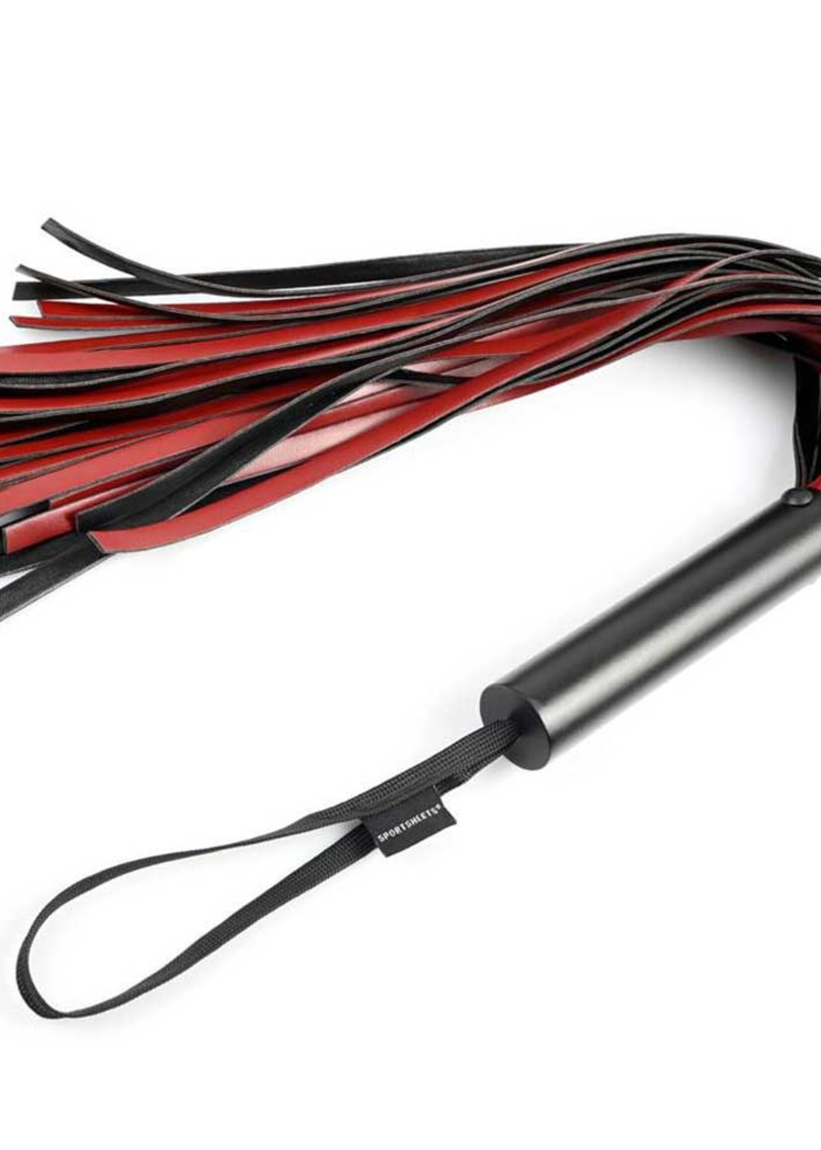 Sportsheets Saffron Flogger - Red/Black