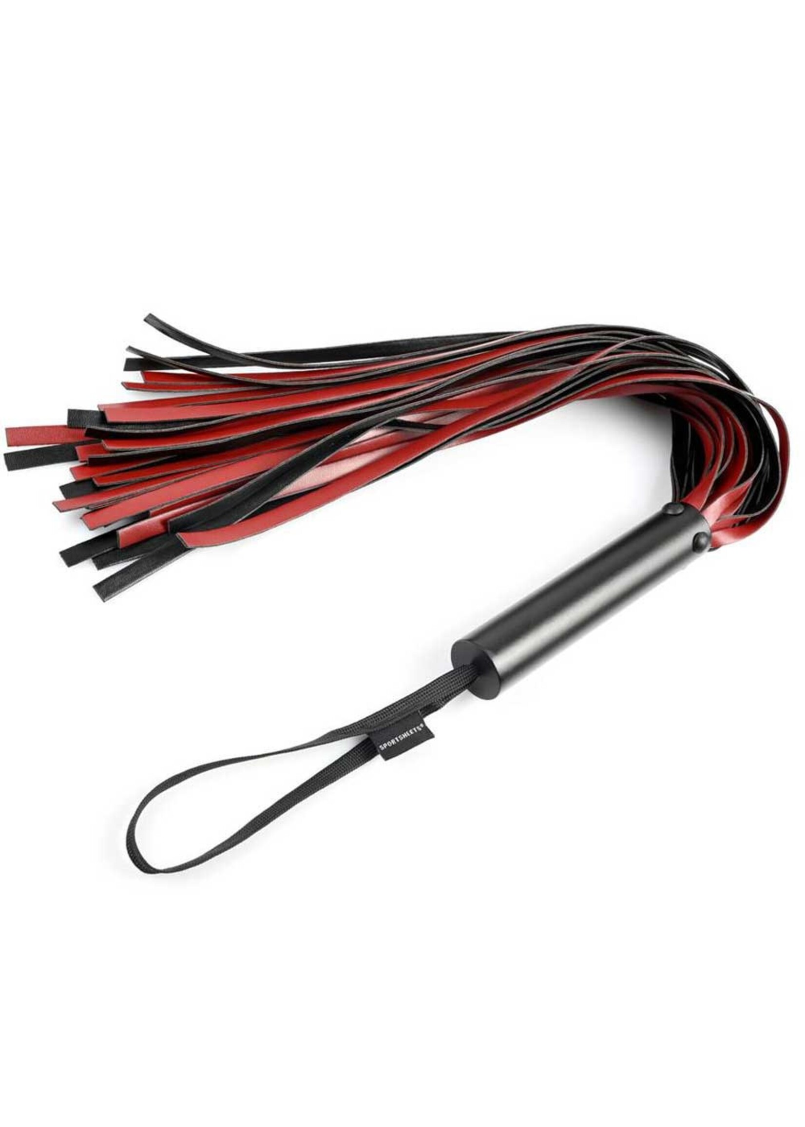 Sportsheets Saffron Flogger - Red/Black