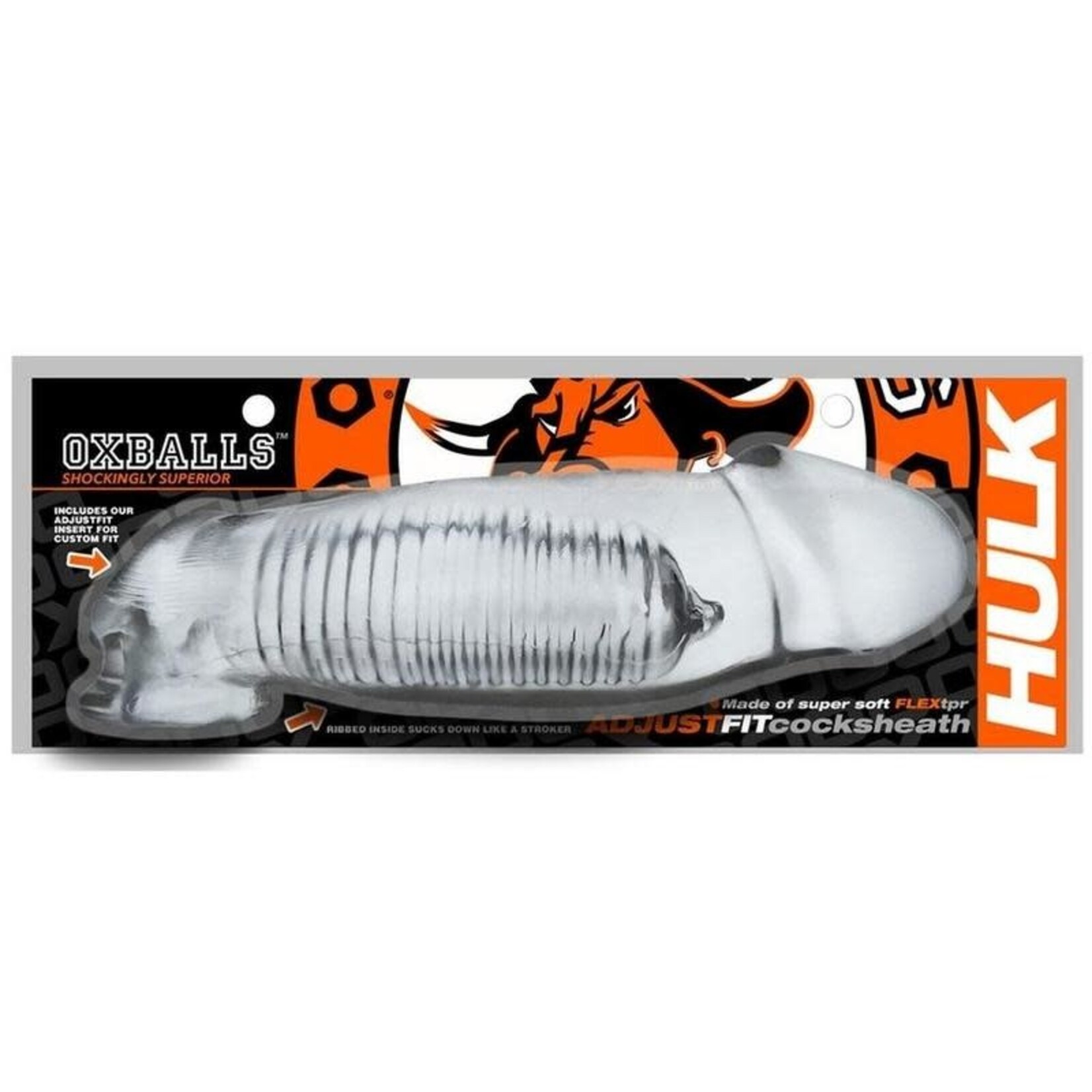 Oxballs Hulk Gargantic Cocksheath - Clear