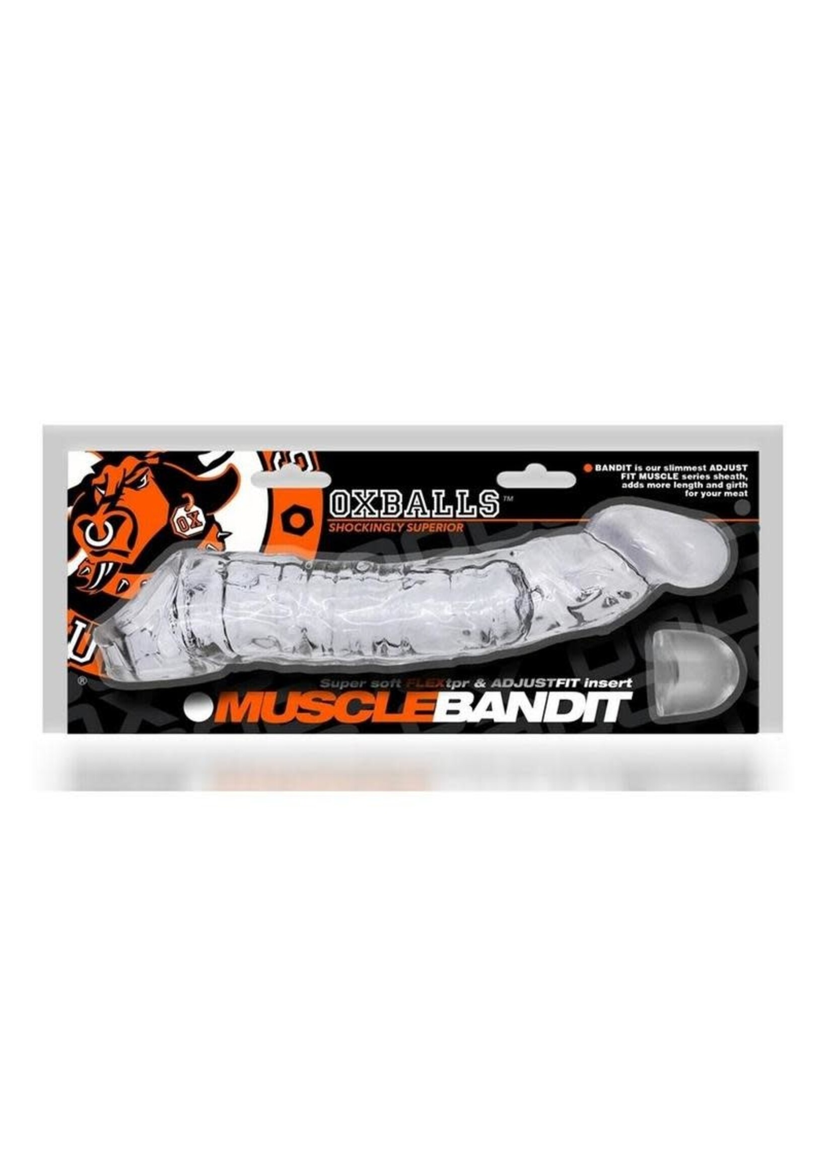 Oxballs Muscle Bandit Cocksheath - Clear