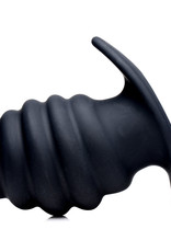 XR Brands Master Series Hive Ass Tunnel Silicone Ribbed Hollow Anal Plug - Medium