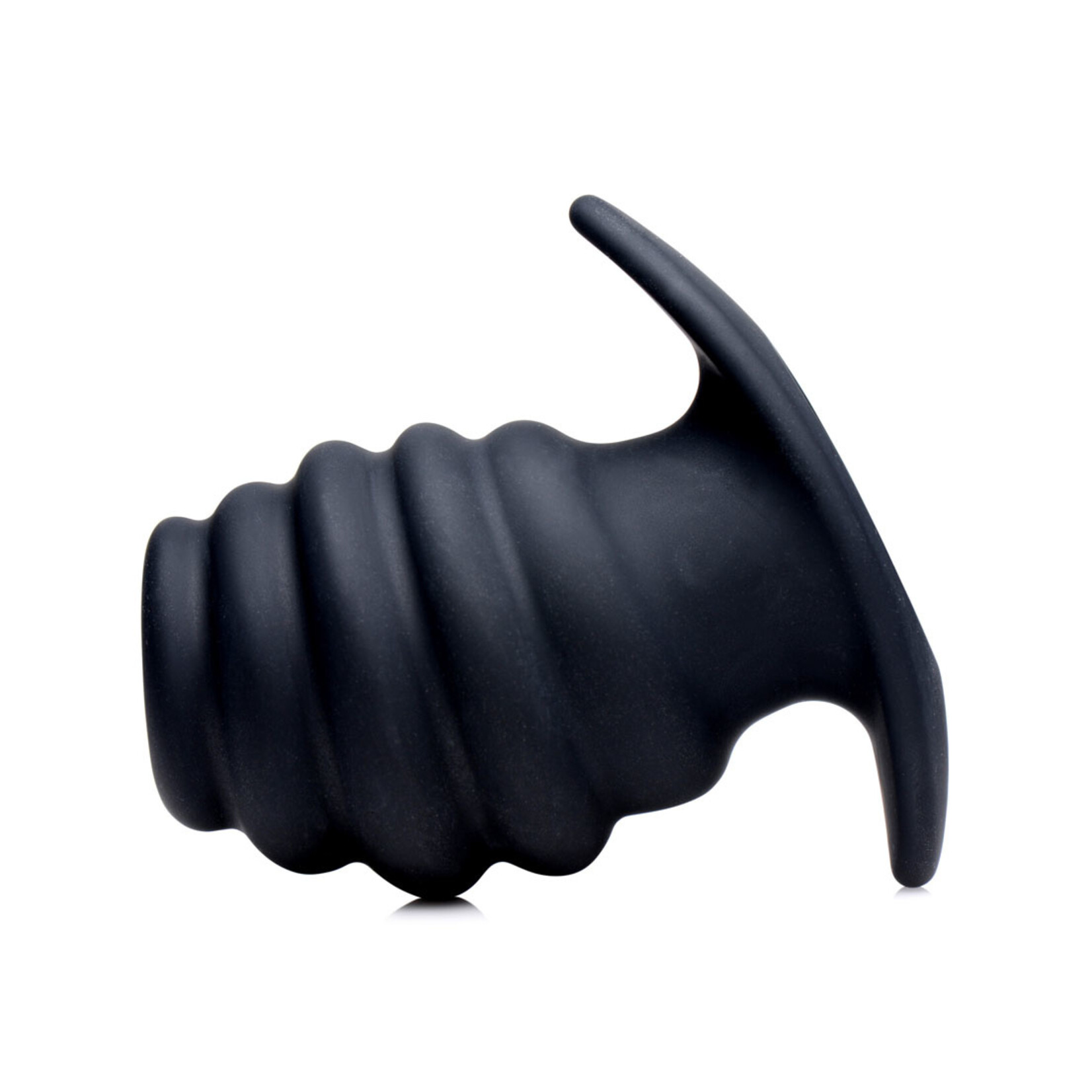 XR Brands Master Series Hive Ass Tunnel Silicone Ribbed Hollow Anal Plug - Medium