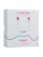 LOVENSE Lovense Gemini Vibrating Nipple Clamps - Pink