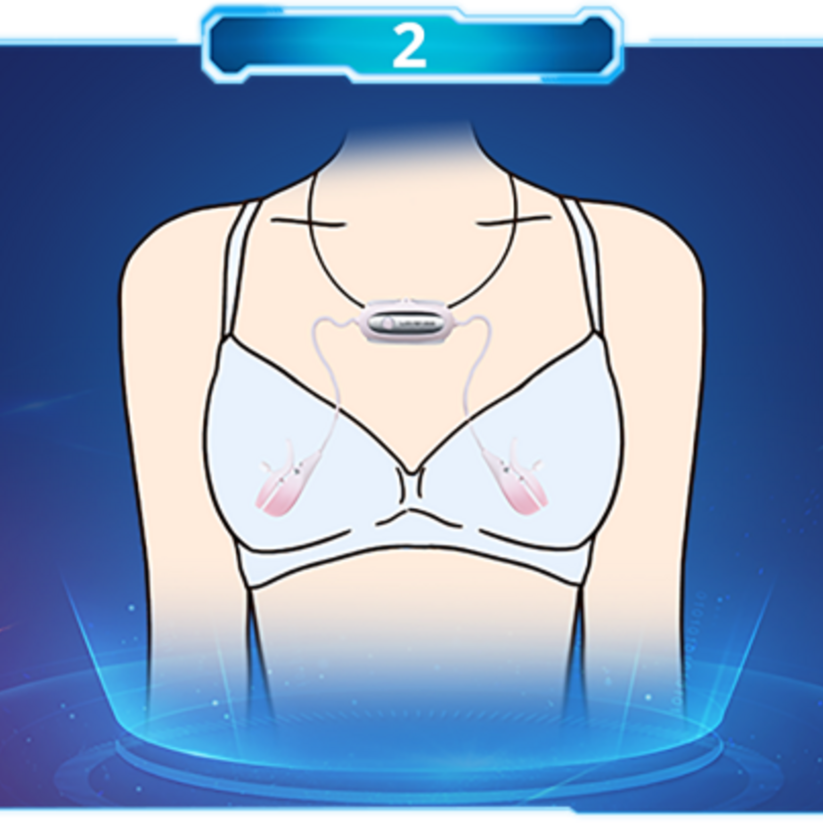 LOVENSE Lovense Gemini Vibrating Nipple Clamps - Pink