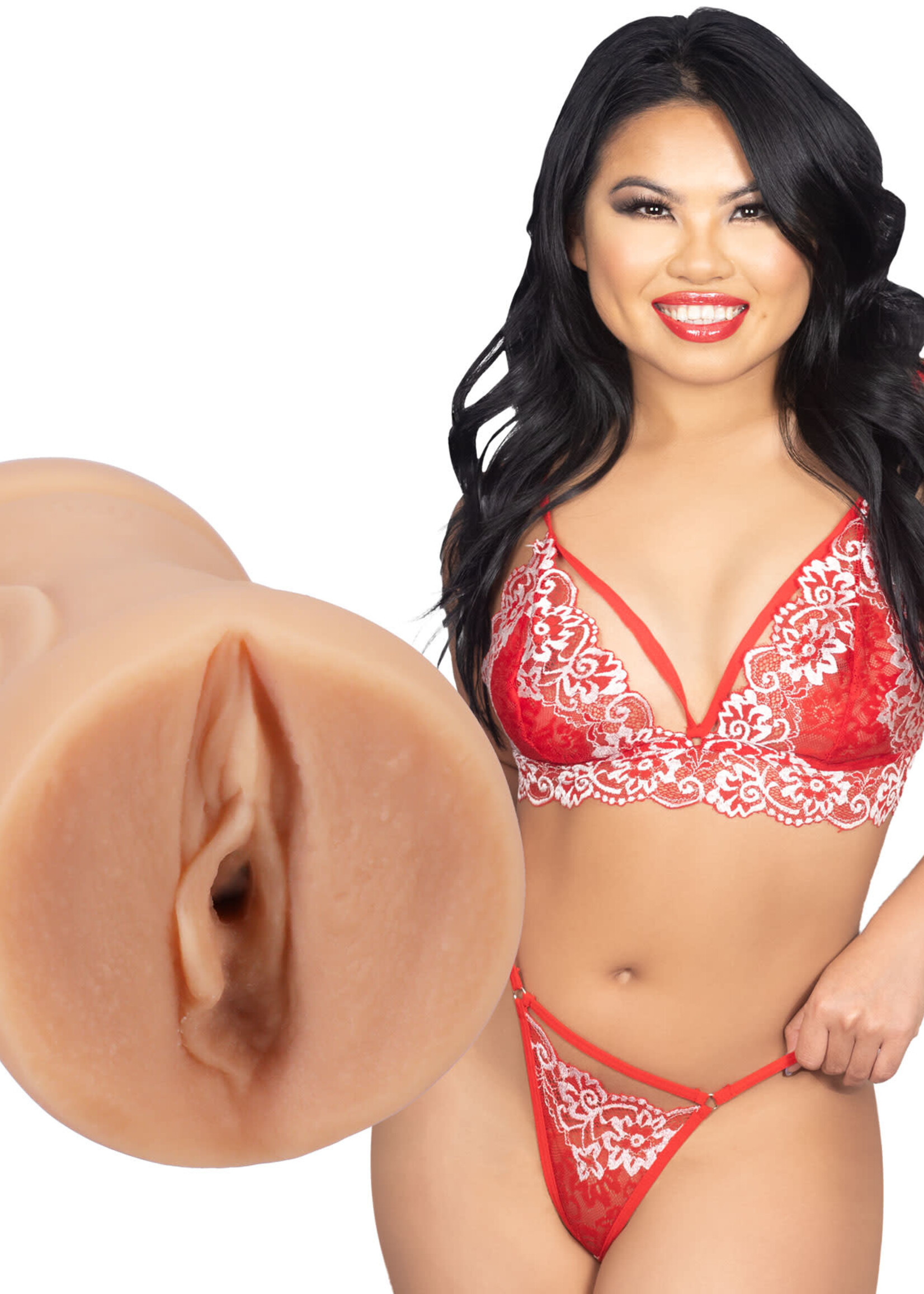 Doc Johnson Signature Strokers - Cindy Starfall Pocket Pussy - Vanilla