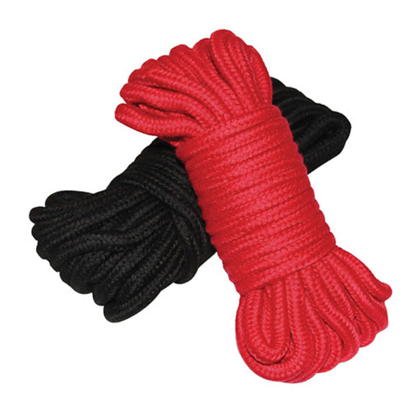 Ple'sur Shibari Bondage Rope 2 Pack - Black/Red