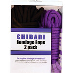 Ple'sur Shibari Bondage Rope 2 Pack - Purple/Black