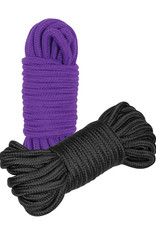 Ple'sur Shibari Bondage Rope 2 Pack - Purple/Black