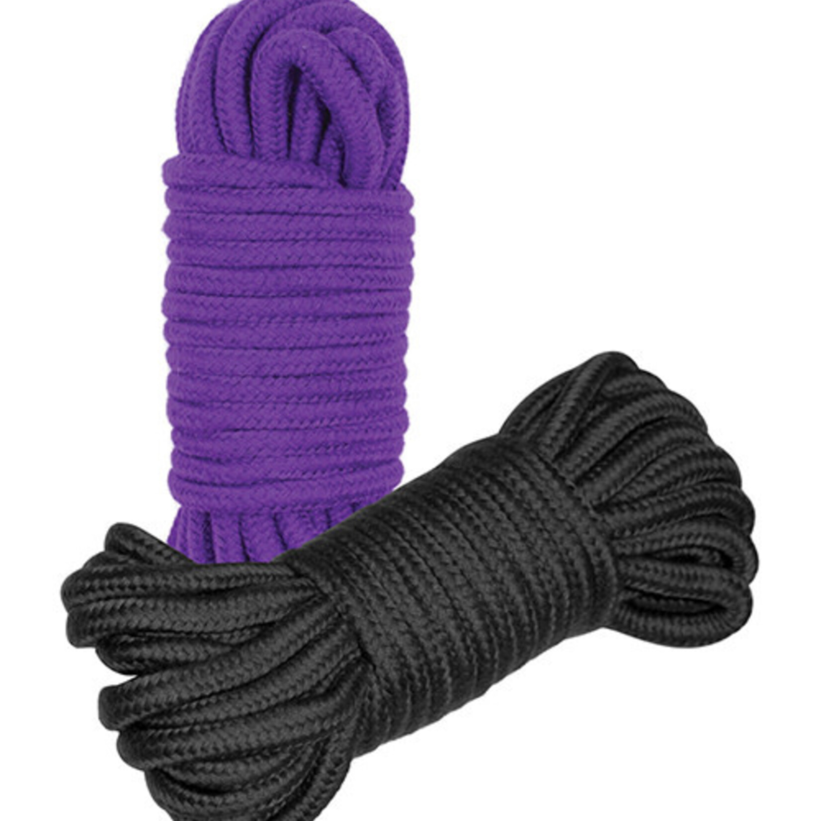 Ple'sur Shibari Bondage Rope 2 Pack - Purple/Black