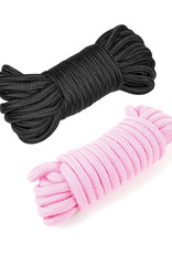 Ple'sur Shibari Bondage Rope 2 Pack - Black/Pink
