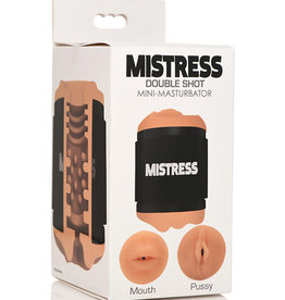 Curve Toys Mistress Double Shot Mini Masturbator - Medium