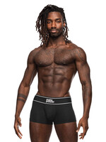 Male Power Modal Rib Pouch Short - Black