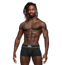 Male Power Modal Rib Pouch Short - Black