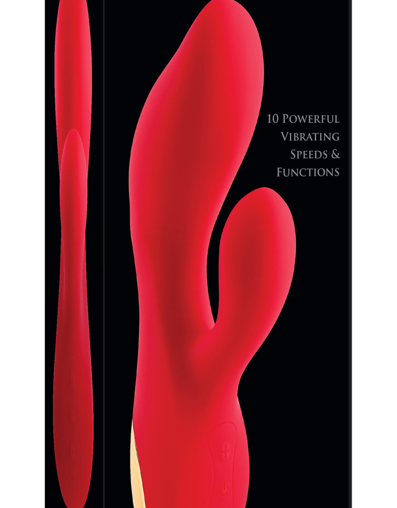 Adam & Eve Adam & Eve Eve's Big & Curvy G Dual Stimulating Vibe - Red/Gold