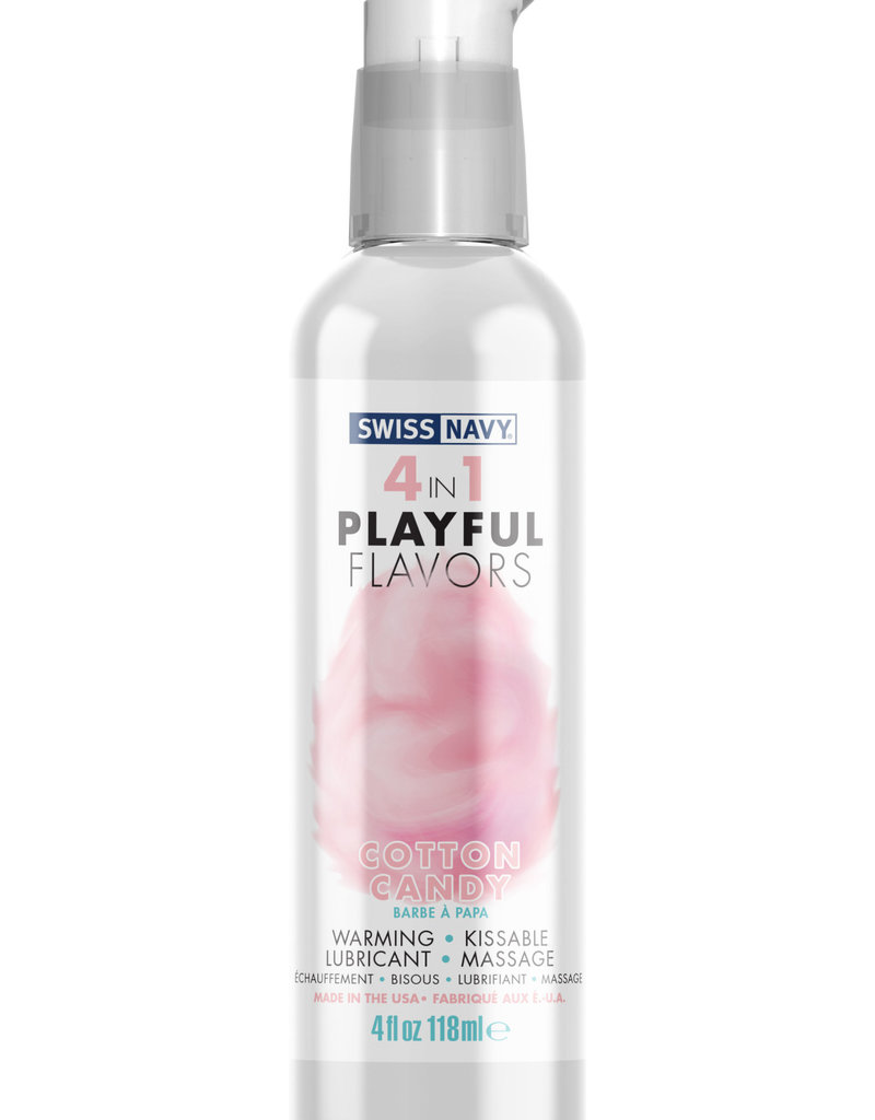 Swiss Navy Swiss Navy 4-in-1 Playful Flavors - Cotton Candy 4 Oz