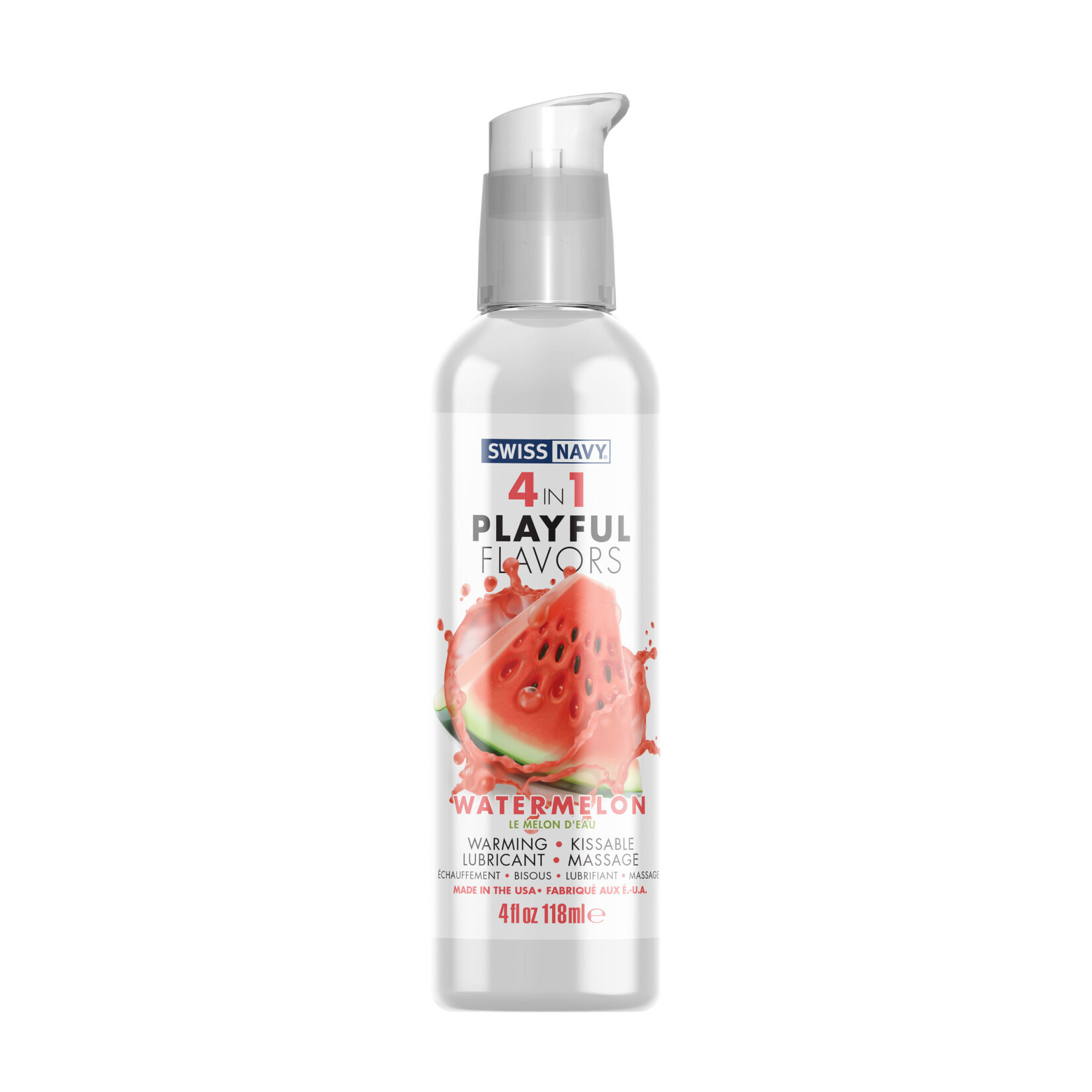 Swiss Navy Swiss Navy 4-in-1 Playful Flavors - Watermelon 4 Oz