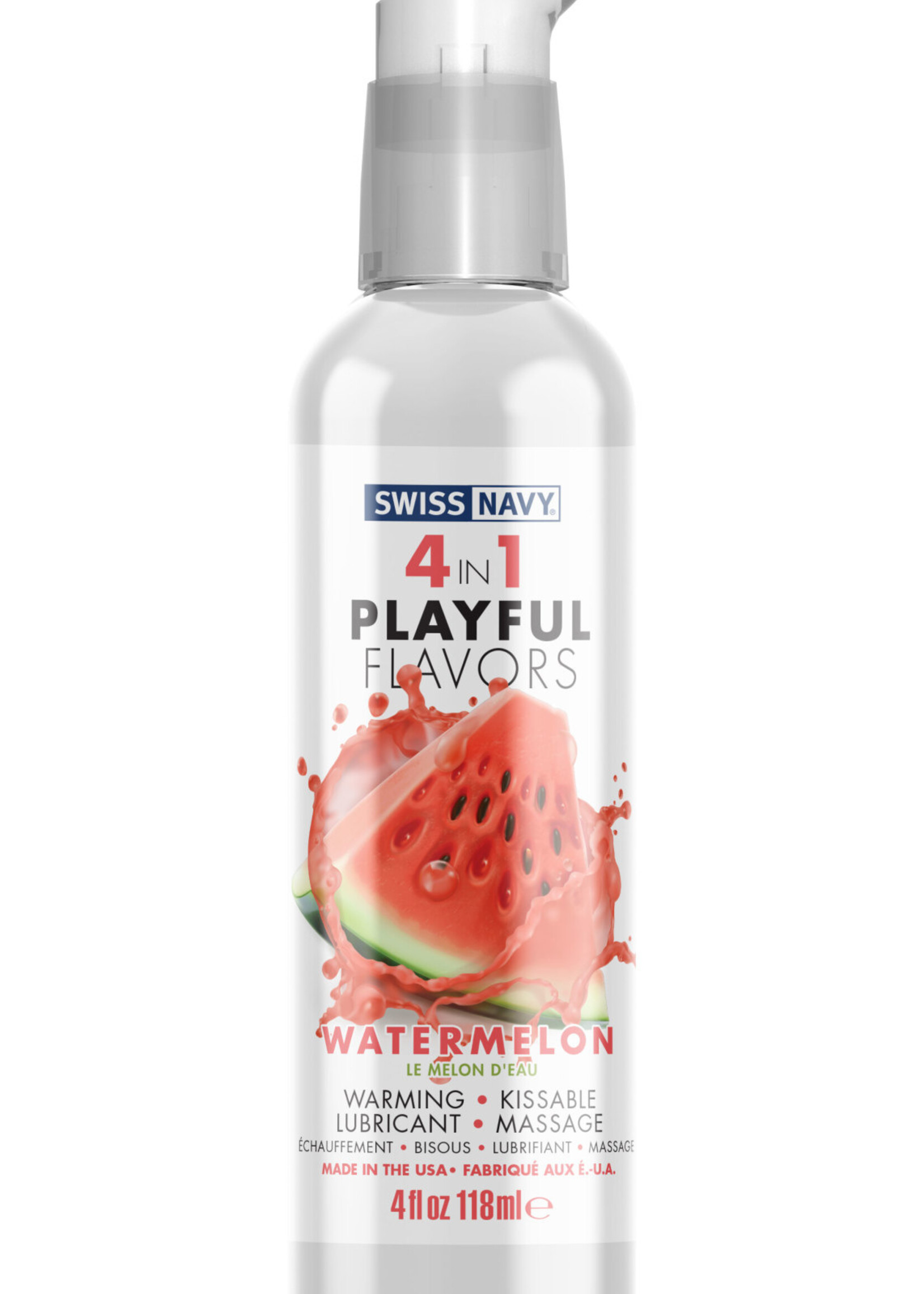 Swiss Navy Swiss Navy 4-in-1 Playful Flavors - Watermelon 4 Oz
