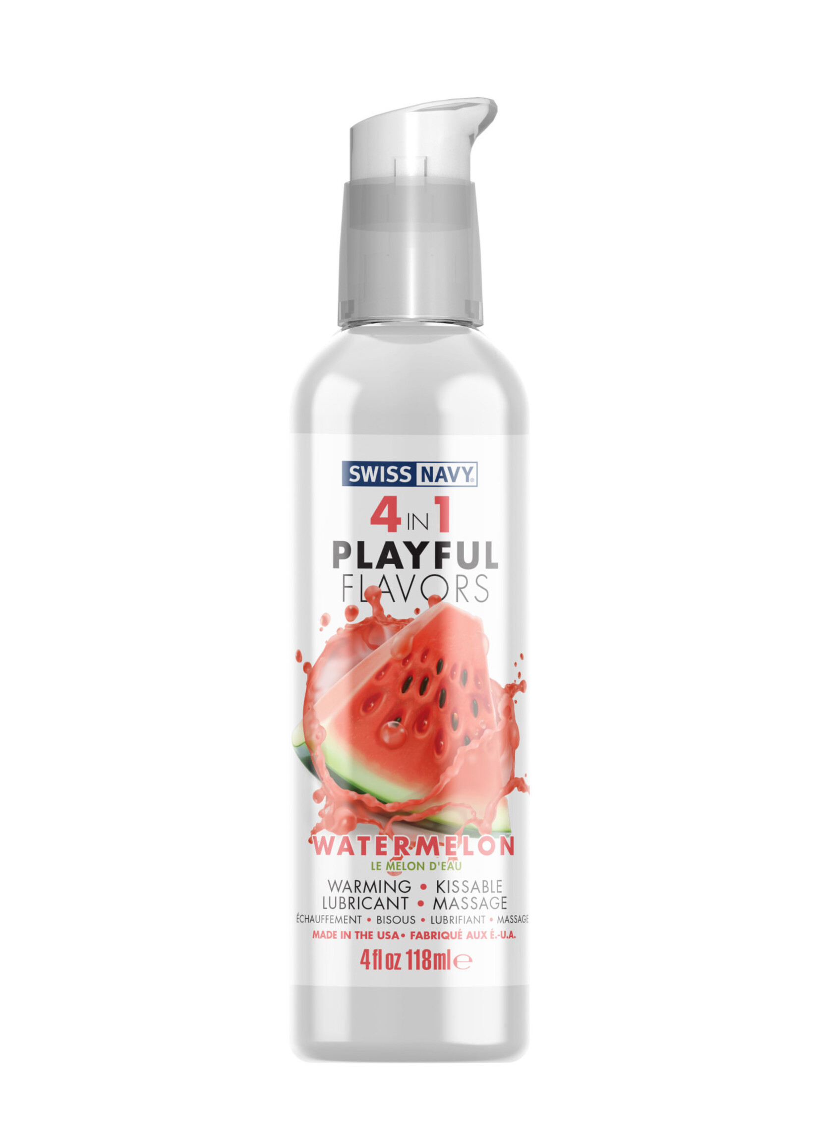 Swiss Navy Swiss Navy 4-in-1 Playful Flavors - Watermelon 4 Oz