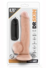 Blush Novelties Dr. Skin - Dr. Jay - 8.75 Inch Vibrating Cock With Suction Cup - Vanilla Blush Novelties Dr. Skin - Dr. Jay - 8.75 Inch Vibrating Cock With Suction Cup - Vanilla