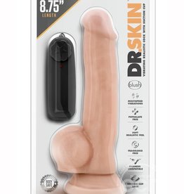 Blush Novelties Dr. Skin - Dr. Jay - 8.75 Inch Vibrating Cock With Suction Cup - Vanilla