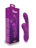 Viben Zazzle - Berry - Rechargeable Thumping and Suction Rabbit