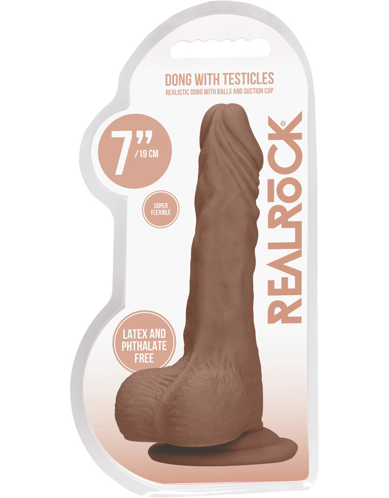 Shots RealRock 7 Inch Dong With Testicles