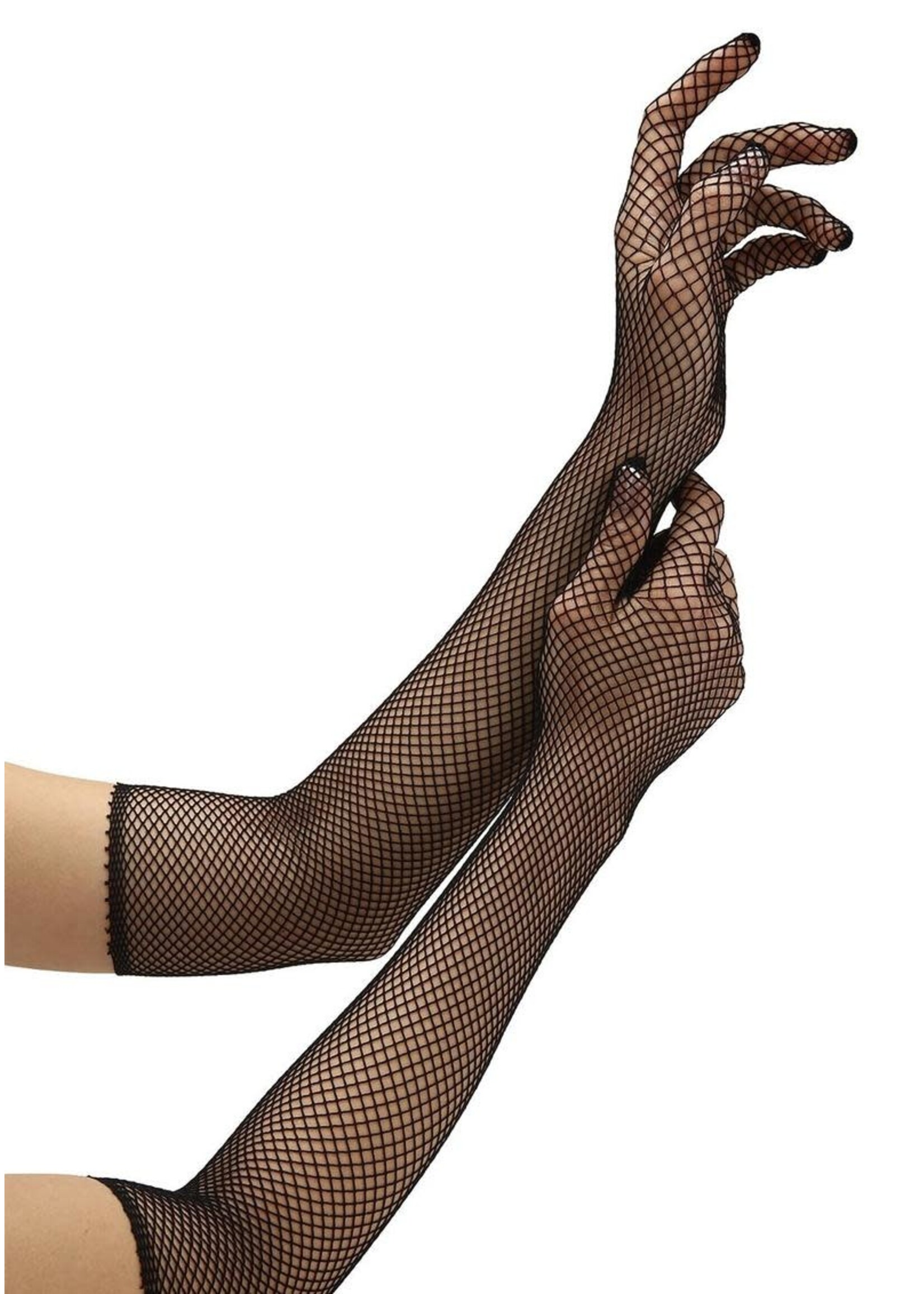 Baci Fishnet Opera Gloves - O/S