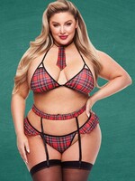 Teacher's Pet 4 pc Sexy Schoolgirl Set - Curvy Collection