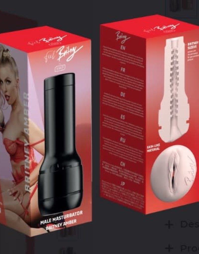 KIIROO Kiiroo Keon Combo Set Rechargeable Interactive Masturbator With Feel Britney Amber Stroker