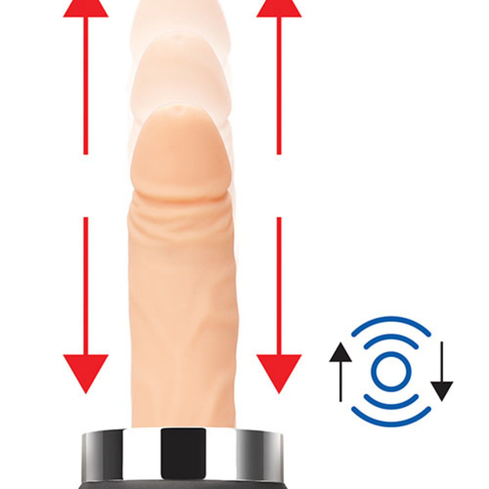 Lux Fetish Lux Fetish Rechargeable Thrusting Compact Sex Machine w/Remote