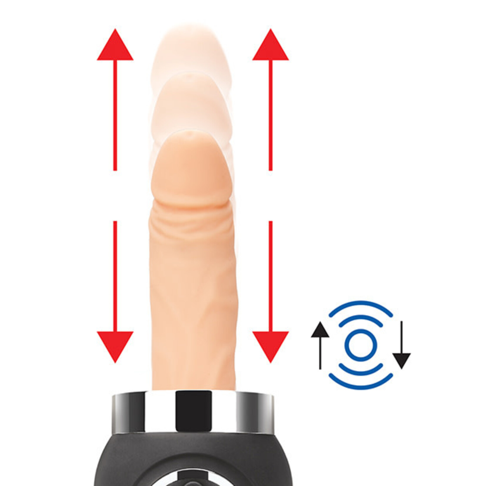 Lux Fetish Lux Fetish Rechargeable Thrusting Compact Sex Machine w/Remote