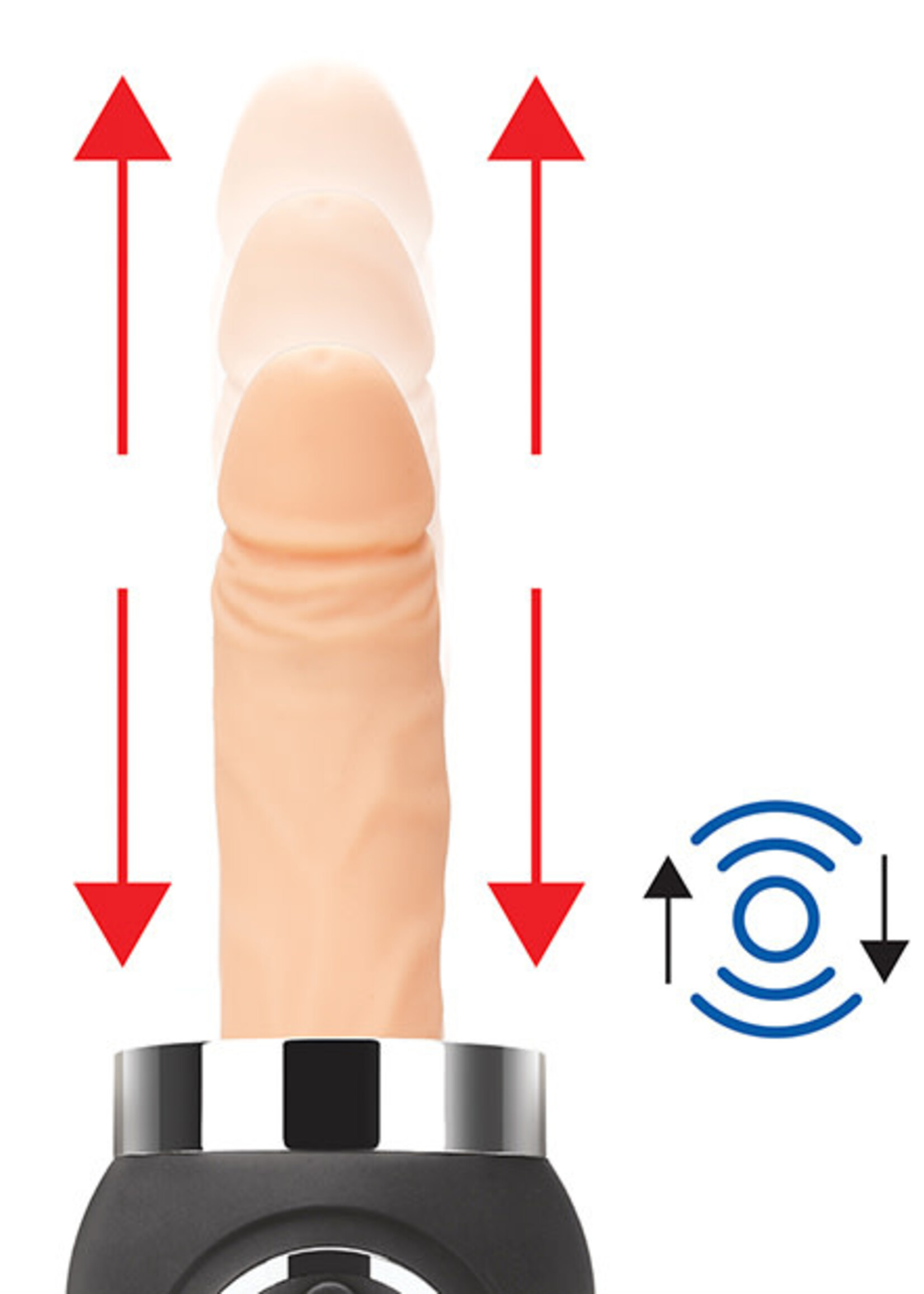 Lux Fetish Lux Fetish Rechargeable Thrusting Compact Sex Machine w/Remote
