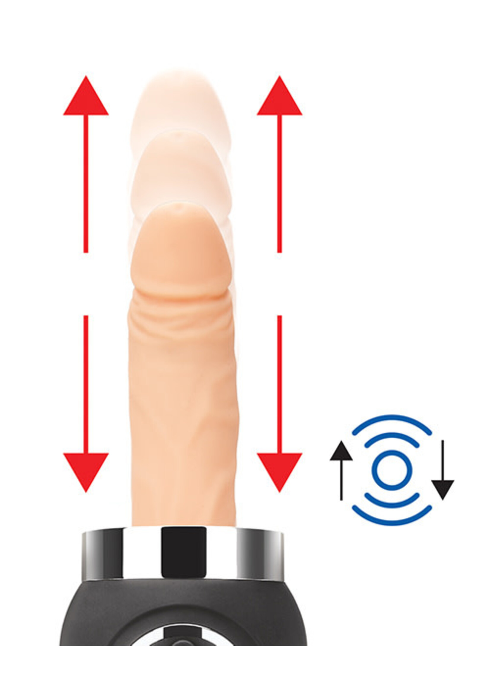 Lux Fetish Lux Fetish Rechargeable Thrusting Compact Sex Machine w/Remote