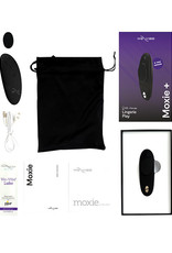 We-Vibe We-Vibe Moxie+ Wearable Rechargeable Silicone Panty Vibe Clitoral Stimulator with Remote - Black